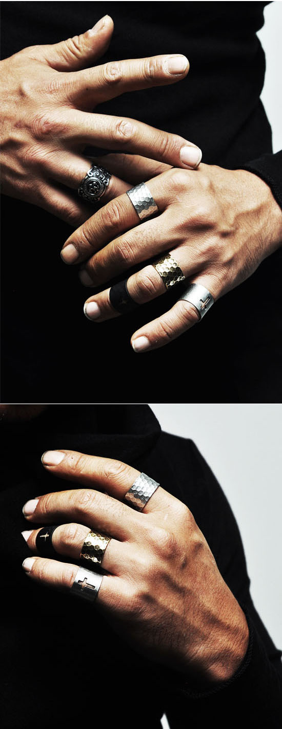 Accessories Rings Bendable Set KnuckleRing 21 GUYLOOK Men's Trendy Fashion